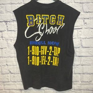 1984 Vintage Spinal Tap B*tch School Break Like The Wind Tour Shirt Movie Promo